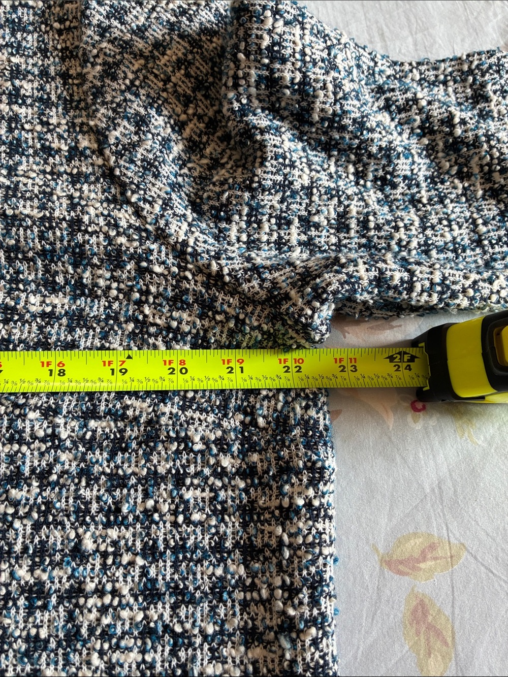 Talbots Tweed Shift Dress Gold Button Details on Collar and Pockets SZ XL (616) - Picture 10 of 13